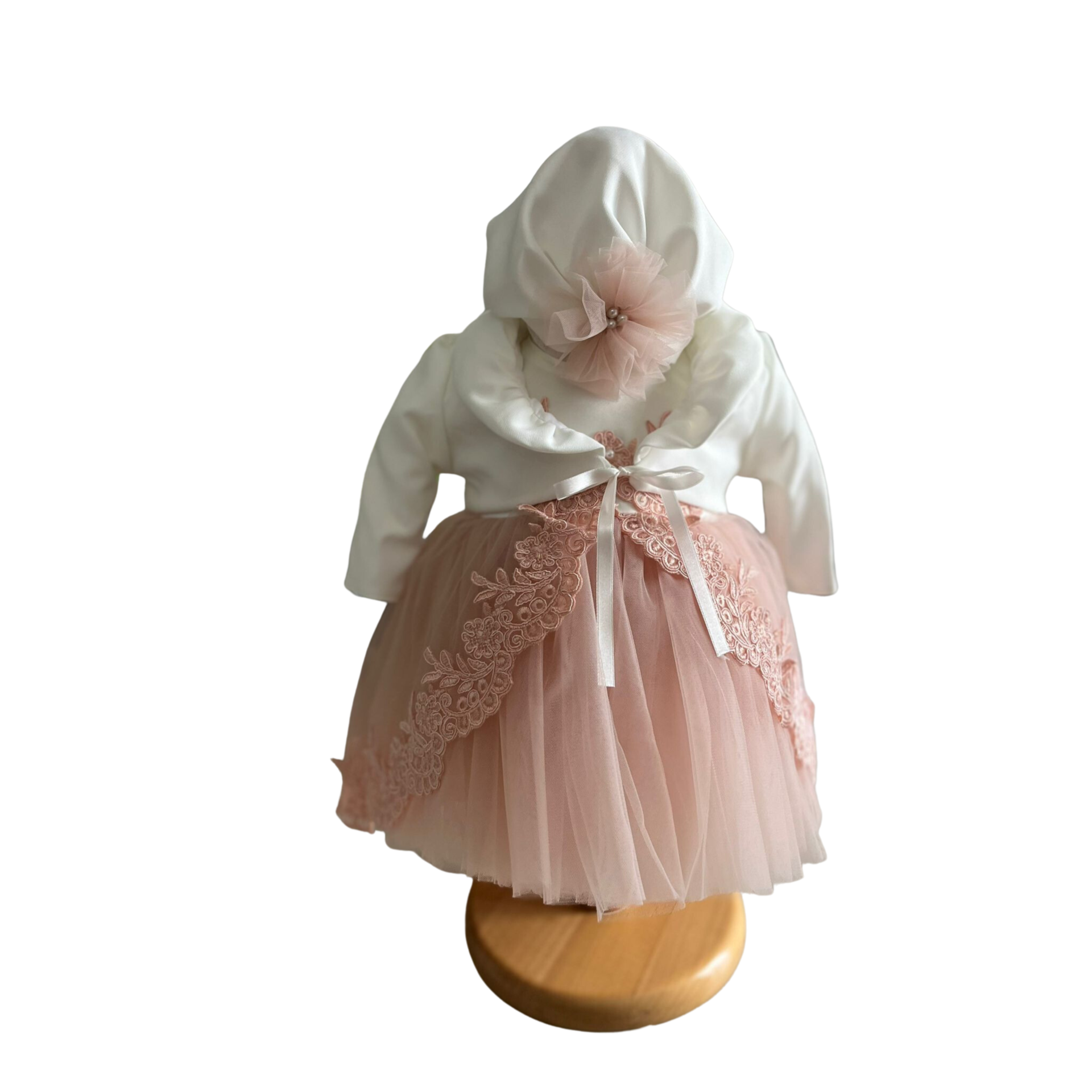 rochie ella pentru botez alb-roz pudra (1)